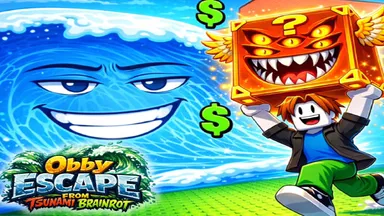 Obby: Escape from Tsunami Brainrot