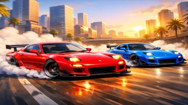 Two RX7 Drifters